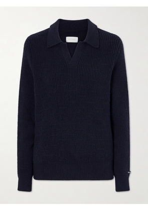 Aimé Leon Dore - Ribbed-knit Cotton-blend Bouclé Polo Shirt - Blue - x small,small,medium