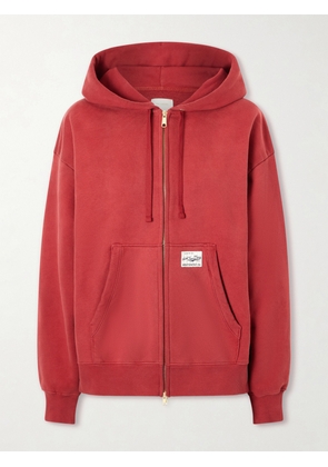 Aimé Leon Dore - Full-zip Cotton Hoodie - Burgundy - x small,small,medium,large