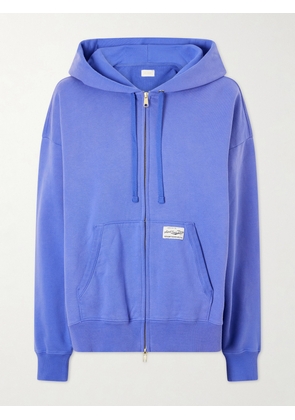Aimé Leon Dore - Appliquéd Cotton-jersey Hoodie - Blue - x small,small,medium,large