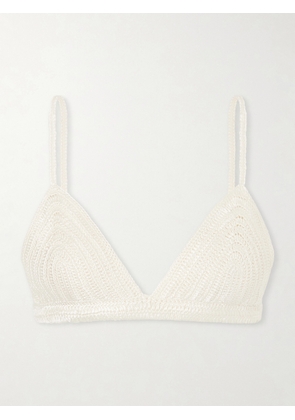 Heirlome - Agnes Silk Bra - Ivory - x small,small,medium,large