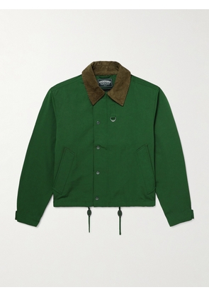 FrizmWORKS - Corduroy-Trimmed Cotton-Blend Jacket - Men - Green - S