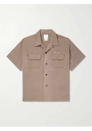 Visvim - Judo Convertible-Collar Logo-Embroidered Woven Shirt - Men - Brown - 1