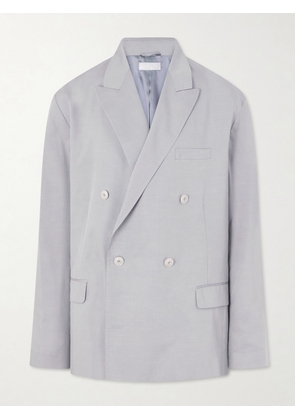 Our Legacy - Halt Double-Breasted Lyocell Blazer - Men - Gray - IT 48