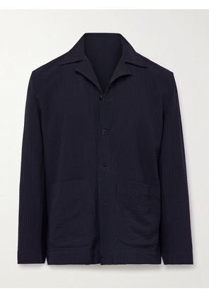 Stòffa - Wool-Seersucker Jacket - Men - Blue - IT 46