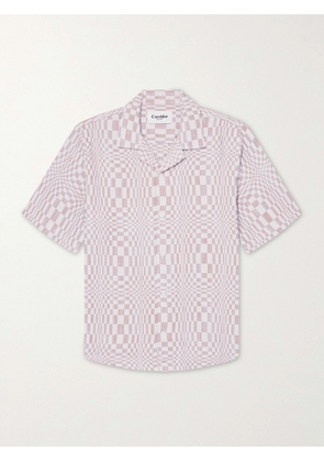 Corridor - High Focus Camp-Collar Checked Cotton Shirt - Men - Red - S