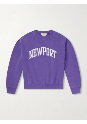 Remi Relief - Newport Printed Cotton-Jersey Sweatshirt - Men - Purple - S