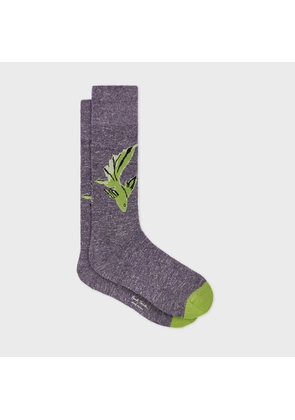 Paul Smith Mauve 'Le Peche Fish' Socks Purple