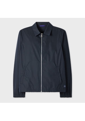 PS Paul Smith Navy Cotton-Blend Zip Jacket Blue