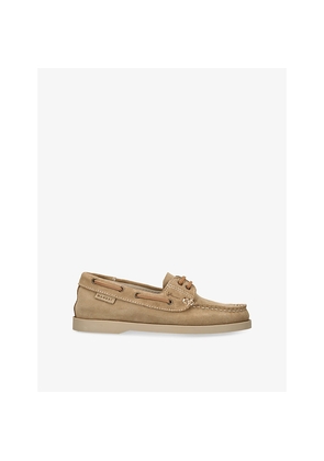 Womens Manebi Hamptons Suede Boat Shoes