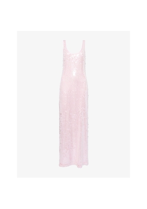 Womens Simkhai Bex Sleeveless Sequin-Embellished Maxi Dress