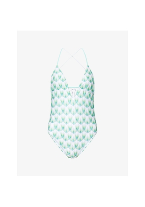 Womens Missoni Raschel Lace Knit Swimsuit