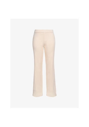 Womens House of CB Chiara Straight-Leg High-Rise Stretch-Crepe Trousers
