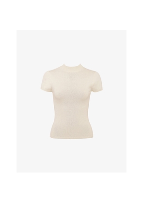 Womens House of CB Tamra Knitted Cotton-Blend Top