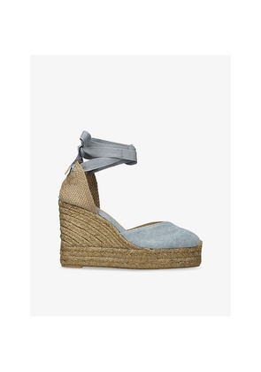 Womens Castaner Chiara Cotton-Canvas Wedge Sandals