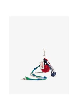 Mens Charles Jeffrey Loverboy Apple Crochet Bag Charm