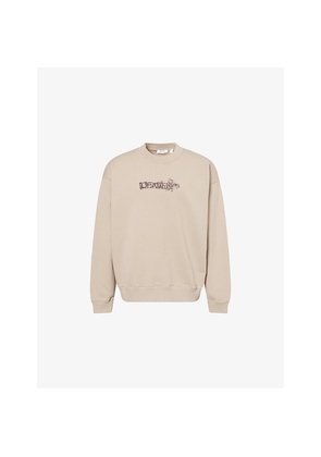 Mens Off-White Heraldic Arrows Crewneck Cotton Sweatshirt