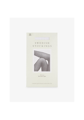Womens Swedish Stockings Doris Dot 40-Denier Tights