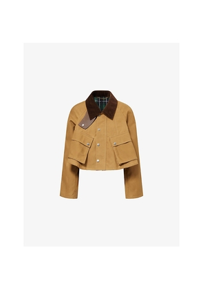 Womens JW Anderson Corduroy-Collar Cotton Barn Jacket