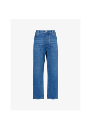 Mens Bottega Veneta Five-Pocket Wide-Leg Denim Jeans