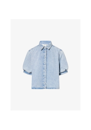 Womens Frame The Billow Sleeve Denim Shirt