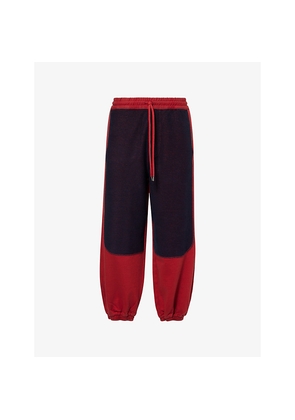 Mens Vivienne Westwood Ibiza Embroidered-Logo Cotton Jogging Bottoms