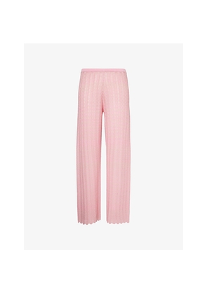 Womens Devon Windsor Gavi Open-Knit Trousers