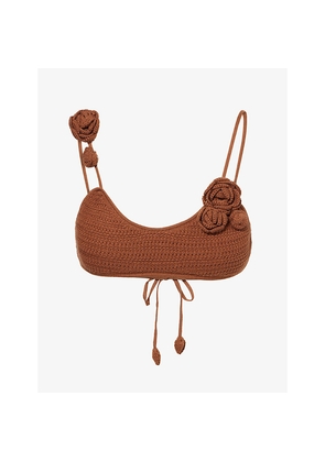 Womens Devon Windsor Adrienne Crochet Bikini Top