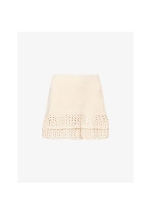 Womens Devon Windsor Wrenn Crochet Mini Skirt