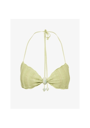 Womens Devon Windsor Kyla Open-Knit Bikini Top