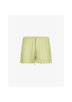 Womens Devon Windsor Ivy Open-Knit Shorts