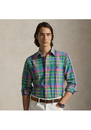Classic Fit Plaid Chino Shirt