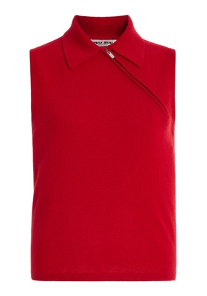 Miu Miu Cashmere Polo Shirt - Moda Operandi