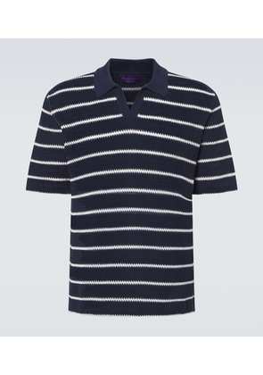 Ralph Lauren Purple Label Striped cotton polo shirt