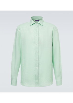 Ralph Lauren Purple Label Checked linen shirt