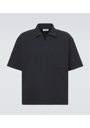 Frame Textured cotton-blend polo shirt