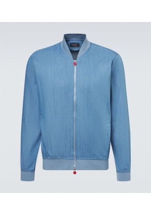 Kiton Denim bomber jacket