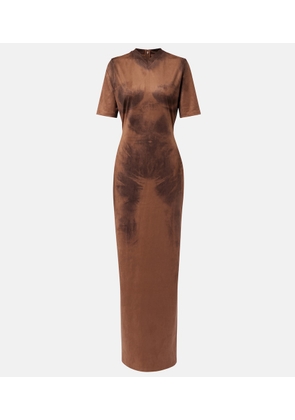 Acne Studios Dueda trompe-lâoil maxi dress