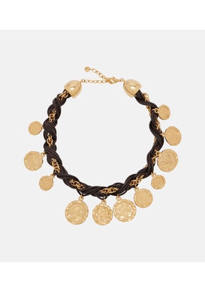 Jacquemus Pieces leather charm necklace
