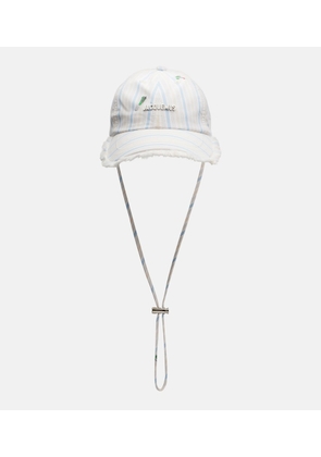 Jacquemus Artichaut striped cotton canvas baseball cap