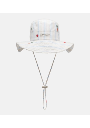 Jacquemus Le Bob Artichaut striped cotton canvas bucket hat