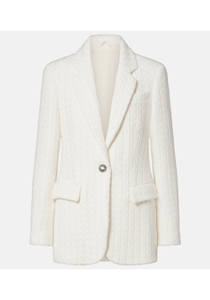 Brunello Cucinelli Cable-knit cotton blazer