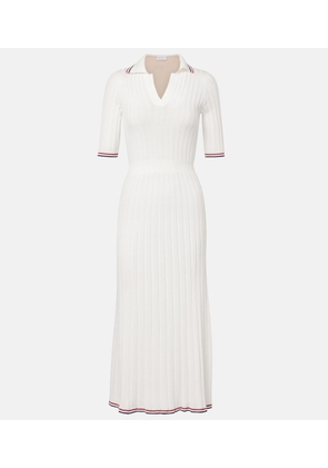 Brunello Cucinelli Ribbed-knit cotton midi dress