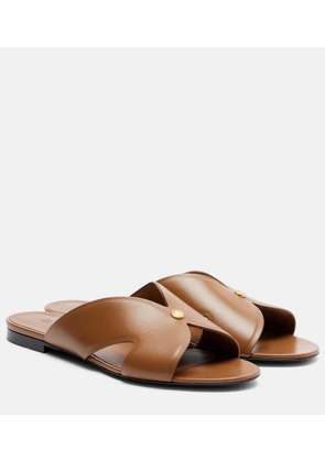 Loro Piana Vera leather slides