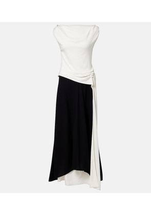 Proenza Schouler Daliah draped crepe satin maxi dress