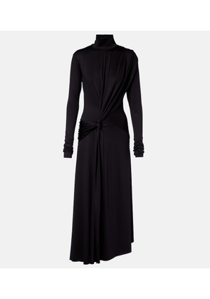 Victoria Beckham Gathered turtleneck midi dress