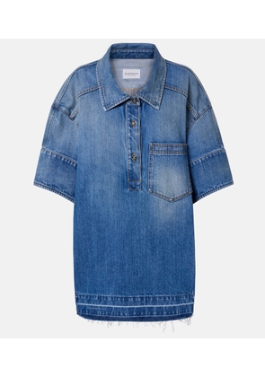 Givenchy Oversized polo denim minidress