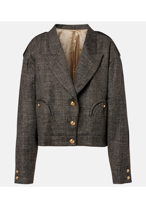 Blaze Milano Gloriana Charlotte wool and linen-blend tweed jacket
