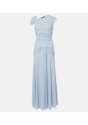 Rotate Asymmetric draped maxi dress