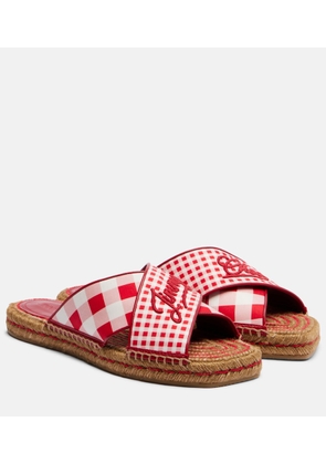 Jimmy Choo Aciel checked espadrille sandals