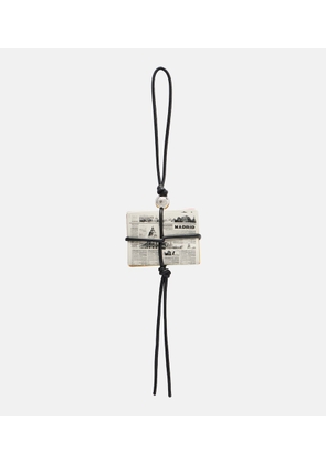 Loewe Newspaper leather bag charm